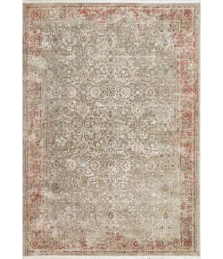 Dynamic Rugs ELLA Taupe/Ivory/Red 3981 2ft. x 3ft. 11in. Rect. Rug