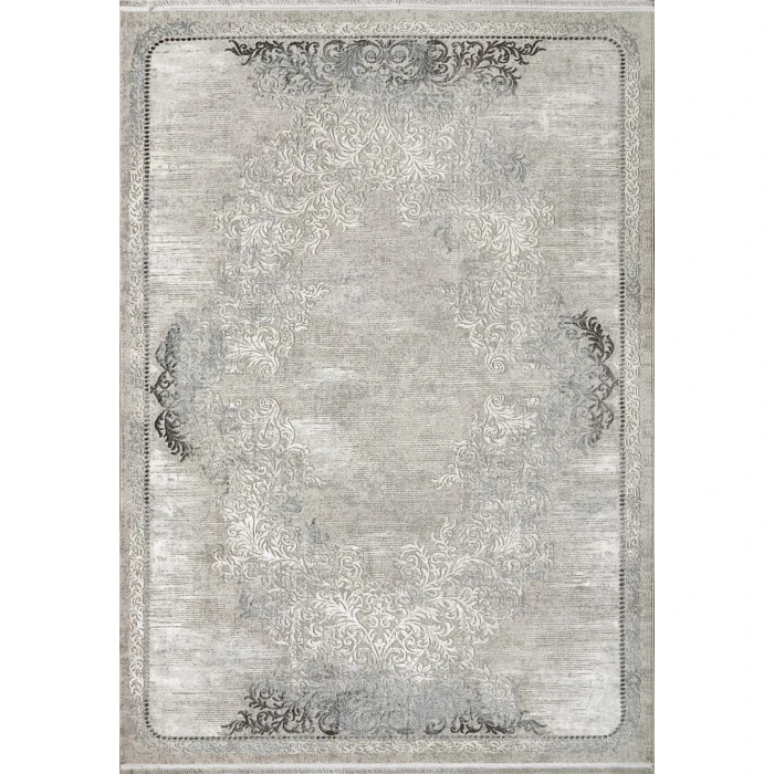 Dynamic Rugs ELLA Grey/Ivory 3987 2ft. 2in. x 7ft. 7in. Rect. Rug