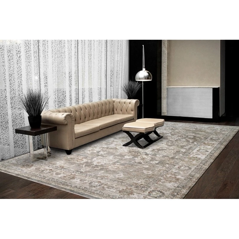 Dynamic Rugs FLARE Beige/Grey/Ivory 14740 6ft. 7in. x 9ft. 6in. Rect. Rug