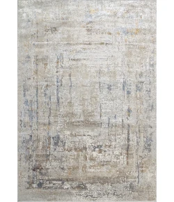 Dynamic Rugs GOLD Cream/Silver/Gold/Blue 1353 5ft. 3in. x 7ft. 7in. Rect. Rug