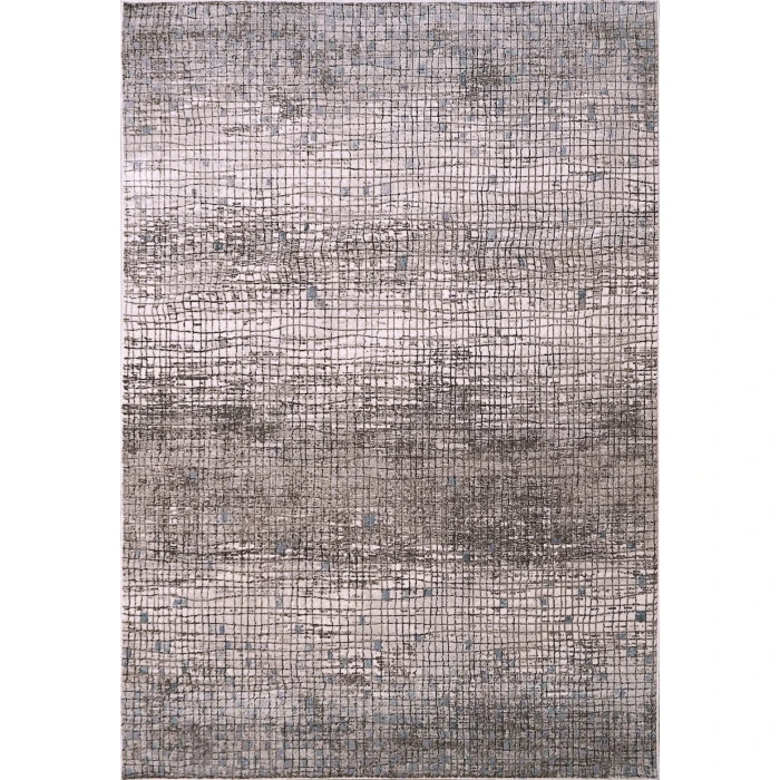 Dynamic Rugs HARLOW Ivory/Grey/Blue 4808 3ft. 11in. x 5ft. 3in. Rect. Rug