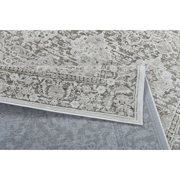 Dynamic Rugs HAMILTON Grey/Dark Grey 10605 6ft. 7in. x 9ft. 10in. Rect. Rug