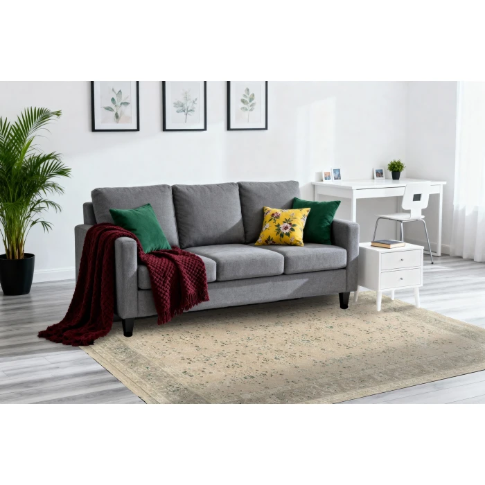 Dynamic Rugs HUDSON Beige/Grey 1451 2ft. 7in. x 4ft. 11in. Rect. Rug