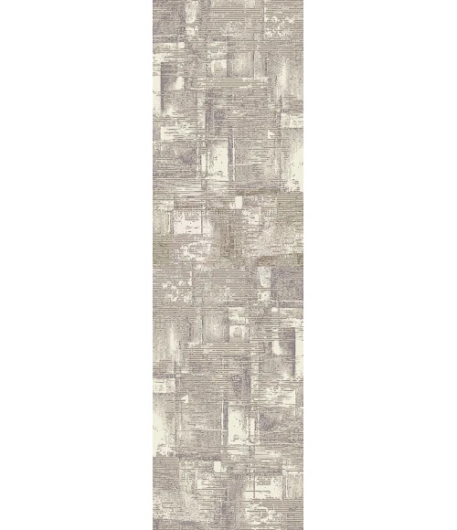 Dynamic Rugs HUDSON Beige/Grey 1454 2ft. x 7ft. 5in. Rect. Rug