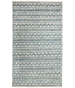 Dynamic Rugs HEIRLOOM Teal/Ivory 91004 2ft. x 4ft. Rect. Rug