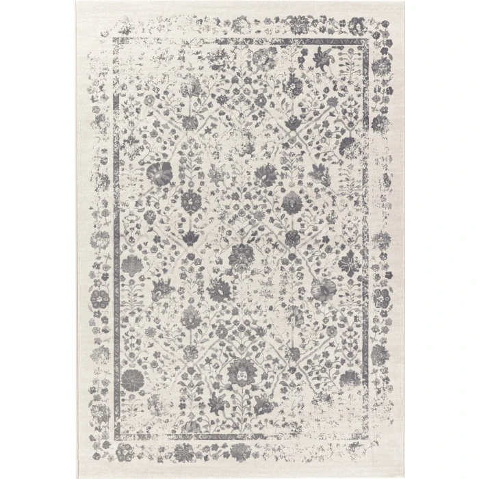 Dynamic Rugs IMPERIAL Ivory/Grey 12213 5ft. 3in. x 7ft. 7in. Rect. Rug