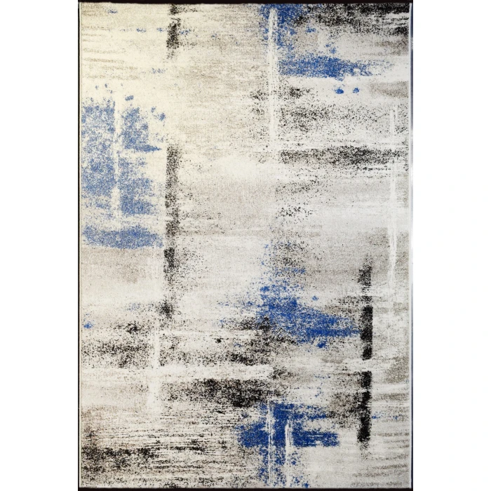 Dynamic Rugs INFINITY Ivory/Blue 32114 7ft. 10in. x 11ft. 2in. Rect. Rug