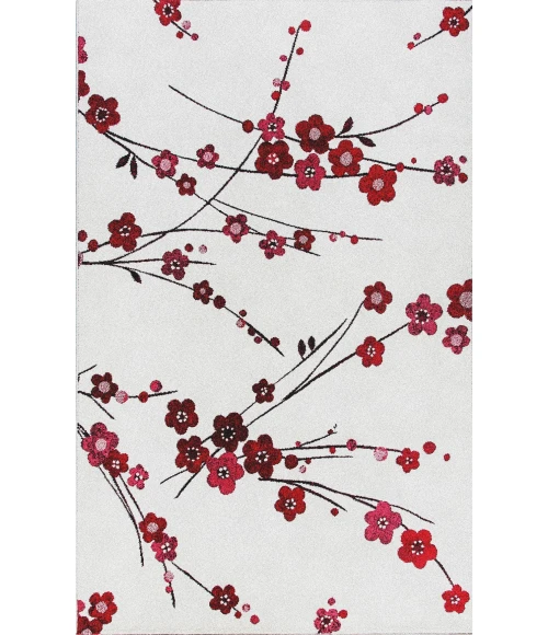 Dynamic Rugs INFINITY Ivory/Red 32190 2ft. x 3ft. 11in. Rect. Rug