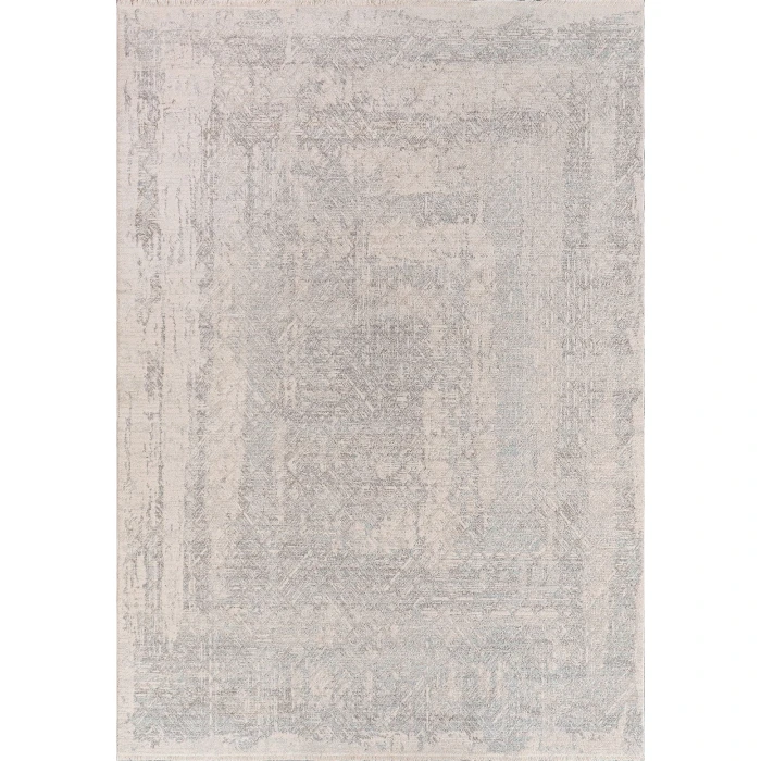 Dynamic Rugs IRVING Cream/Grey 15552 2ft. x 7ft. 5in. Rect. Rug