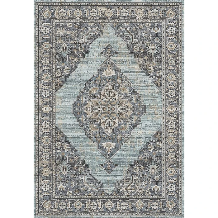 Dynamic Rugs JAZZ Blue/Beige 6792 5ft. 3in. x 7ft. 7in. Rect. Rug