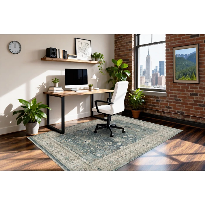 Dynamic Rugs JUNO Light Blue 6881 9ft. x 12ft. 6in. Rect. Rug