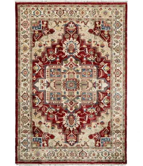 Dynamic Rugs JUNO Ivory/Red 6882 5ft. 3in. x 7ft. 7in. Rect. Rug