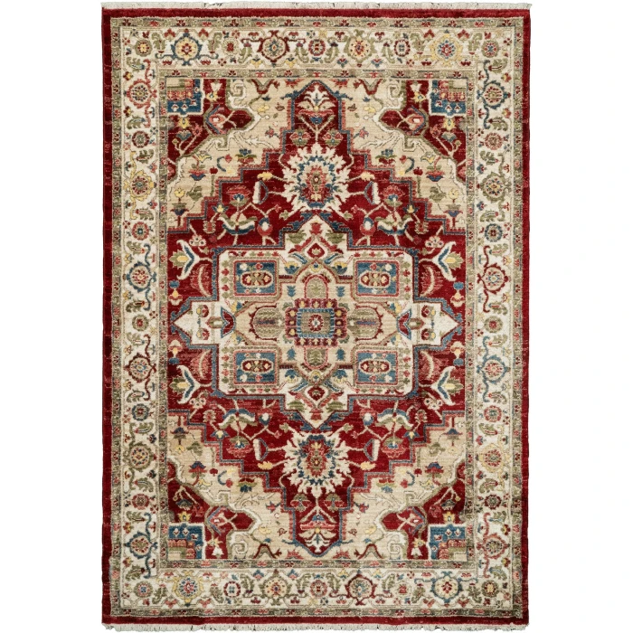 Dynamic Rugs JUNO Ivory/Red 6882 6ft. 7in. x 9ft. 2in. Rect. Rug