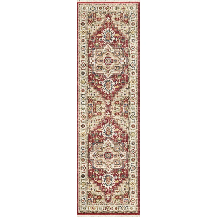 Dynamic Rugs JUNO Ivory/Red 6882 2ft. 2in. x 7ft. 5in. Rect. Rug