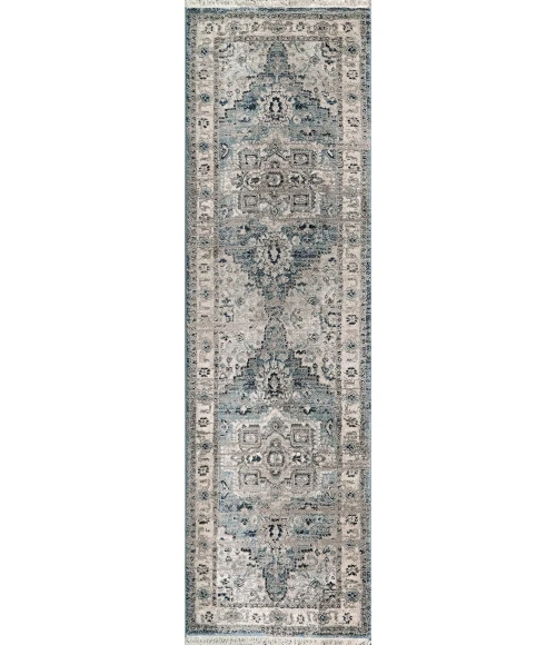 Dynamic Rugs JUNO Light Blue/Cream 6882 2ft. 2in. x 7ft. 5in. Rect. Rug