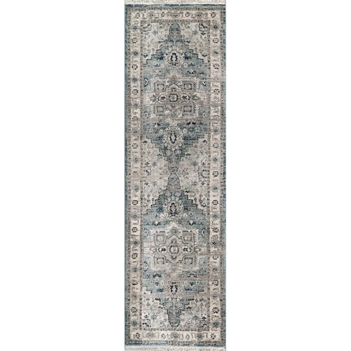 Dynamic Rugs JUNO Light Blue/Cream 6882 2ft. 2in. x 7ft. 5in. Rect. Rug