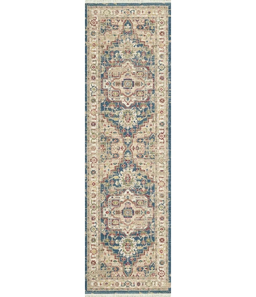 Dynamic Rugs JUNO Navy/Red 6882 2ft. 2in. x 7ft. 5in. Rect. Rug