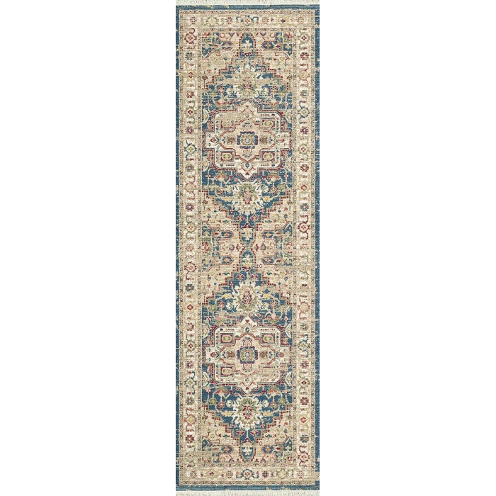 Dynamic Rugs JUNO Navy/Red 6882 2ft. 2in. x 7ft. 5in. Rect. Rug