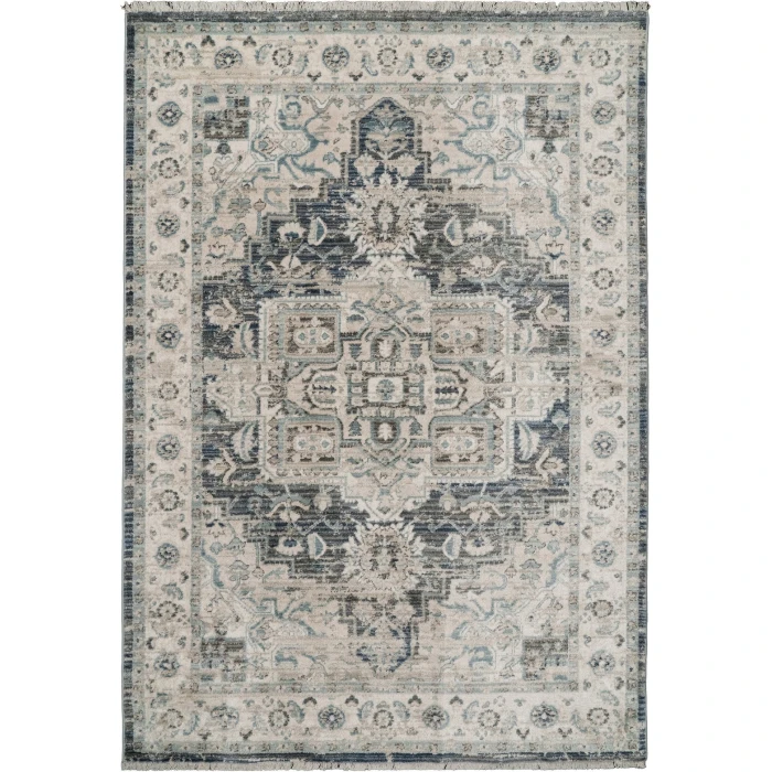 Dynamic Rugs JUNO Dark Blue/Cream 6882 7ft. 10in. x 10in. Rect. Rug
