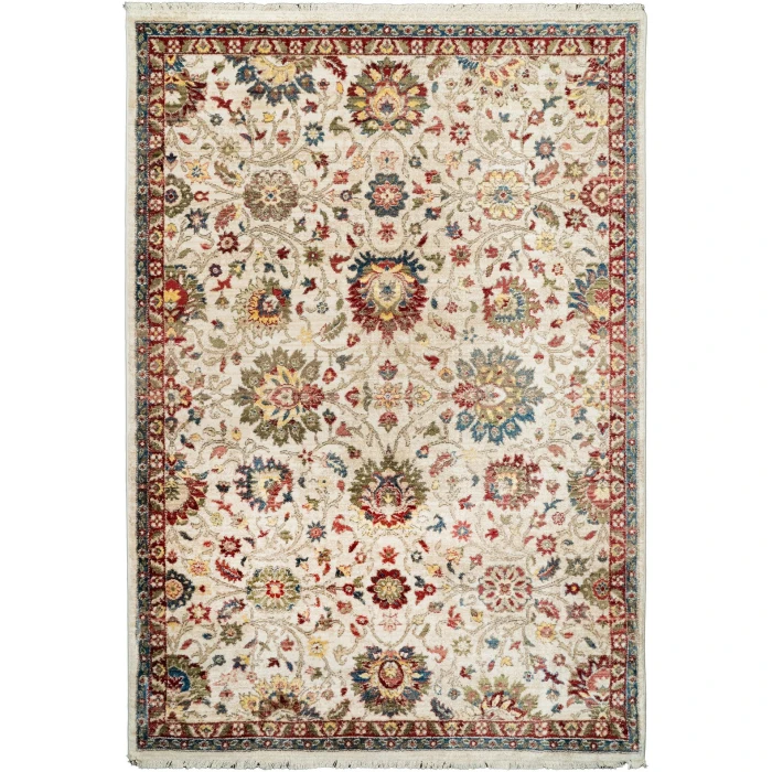 Dynamic Rugs JUNO Ivory/Red 6883 6ft. 7in. x 9ft. 2in. Rect. Rug
