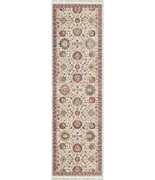 Dynamic Rugs JUNO Ivory/Red 6883 2ft. 2in. x 7ft. 5in. Rect. Rug