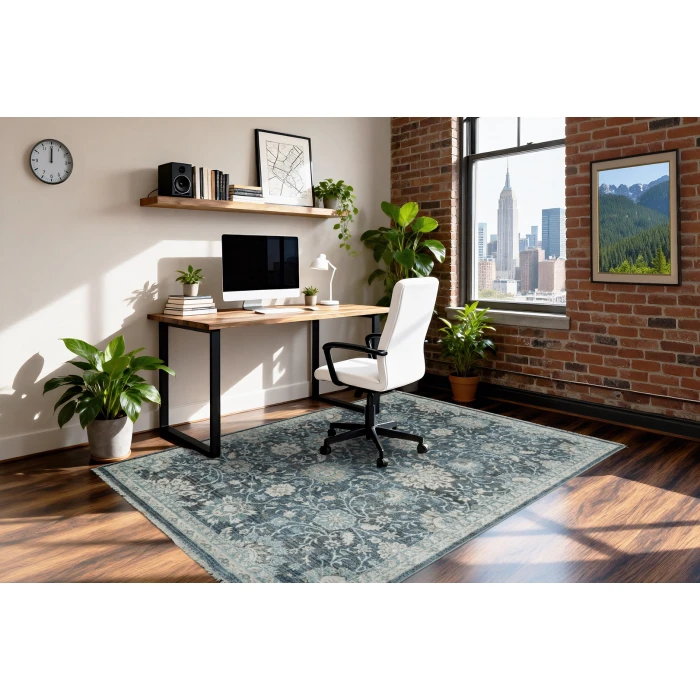 Dynamic Rugs JUNO Blue 6883 2ft. 2in. x 7ft. 5in. Rect. Rug