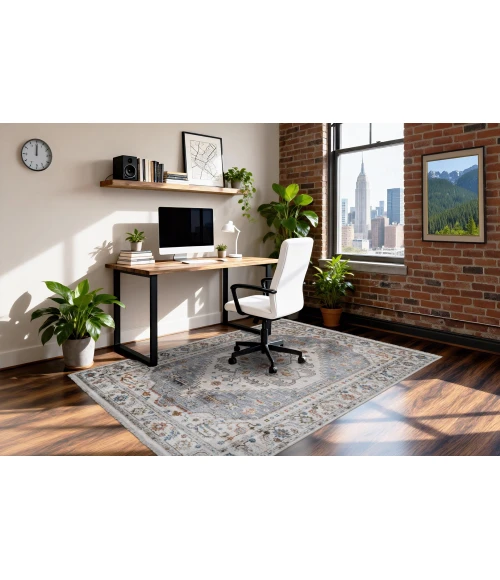 Dynamic Rugs JUNO Ivory/Grey/Multi 6884 5ft. 3in. x 7ft. 7in. Rect. Rug