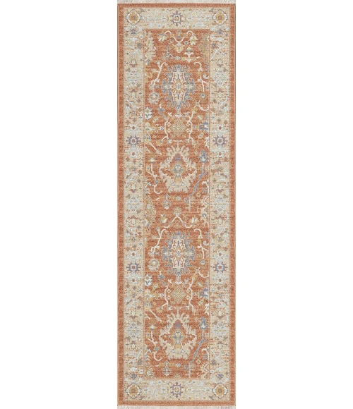 Dynamic Rugs JUNO Rust/Ivory/Multi 6885 2ft. 2in. x 7ft. 5in. Rect. Rug