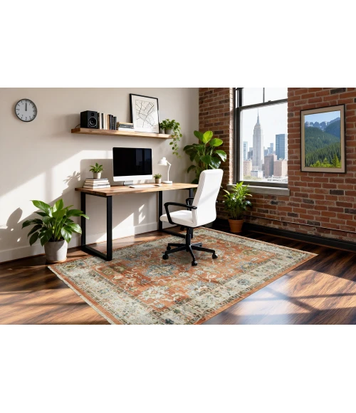 Dynamic Rugs JUNO Rust/Ivory/Multi 6885 7ft. 10in. x 10in. Rect. Rug