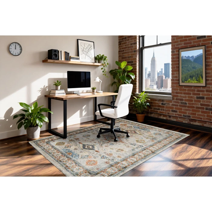 Dynamic Rugs JUNO Ivory/Multi 6886 2ft. x 3ft. 11in. Rect. Rug