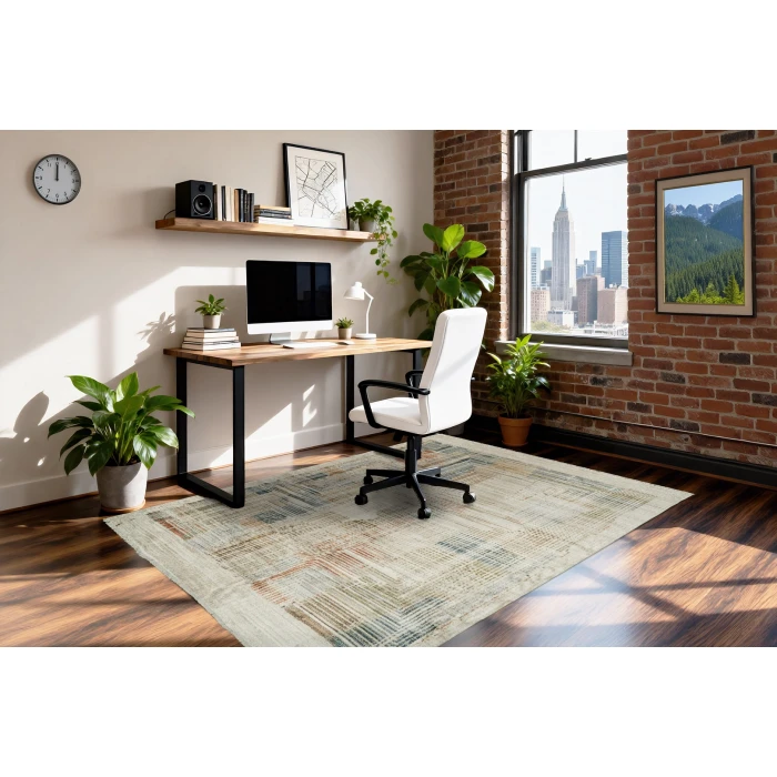 Dynamic Rugs JUNO Beige/Multi 6889 6ft. 7in. x 9ft. 2in. Rect. Rug