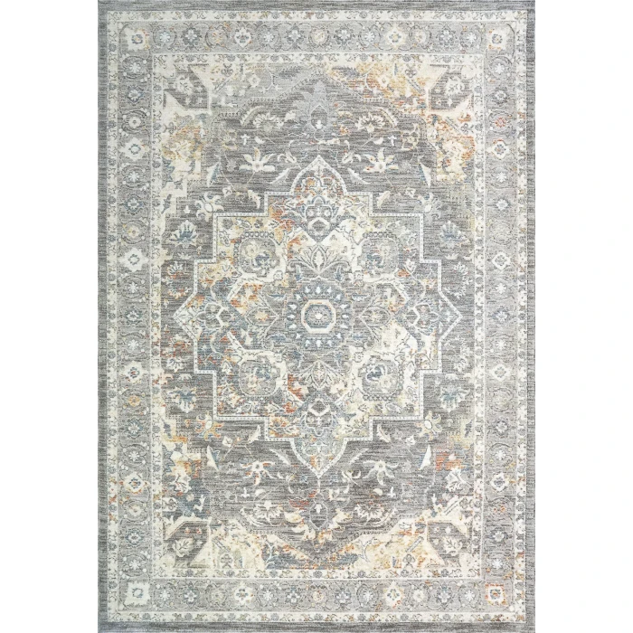 Dynamic Rugs JUPITER Grey/Multi 3103 5ft. 3in. Round Rug