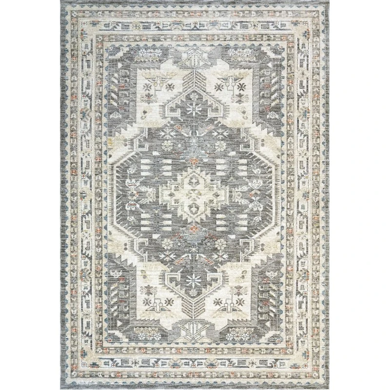 Dynamic Rugs JUPITER Grey/Multi 3104 5ft. 3in. Round Rug