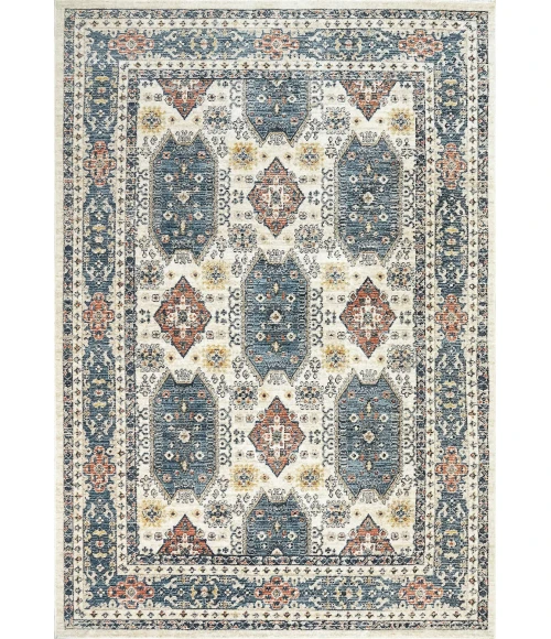 Dynamic Rugs JUPITER Beige/Navy/Multi 3108 9ft. 2in. x 12ft. 6in. Rect. Rug