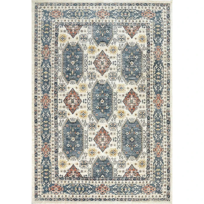Dynamic Rugs JUPITER Beige/Navy/Multi 3108 9ft. 2in. x 12ft. 6in. Rect. Rug