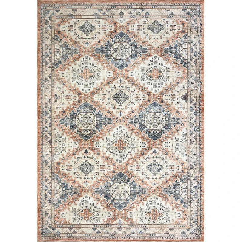 Dynamic Rugs JUPITER Beige/Navy/Copper 3109 3ft. x 5ft. Rect. Rug