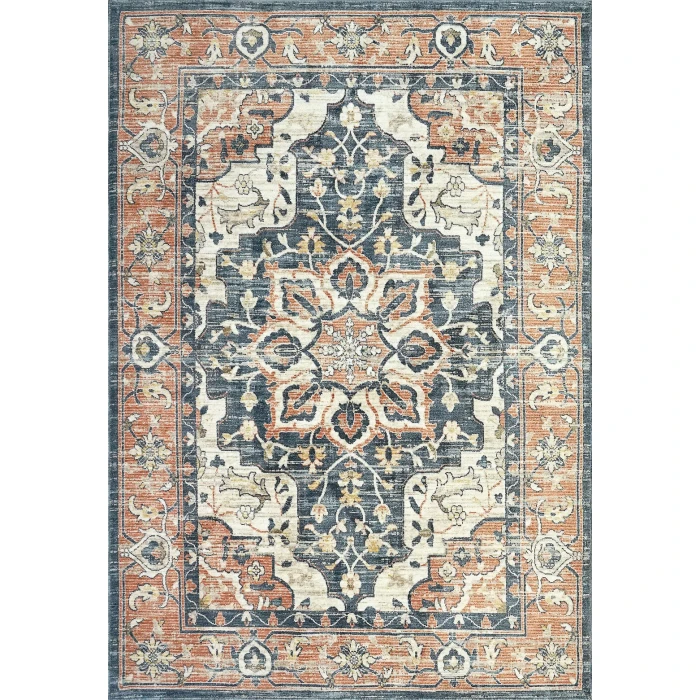 Dynamic Rugs JUPITER Beige/Navy/Copper 3110 3ft. x 5ft. Rect. Rug