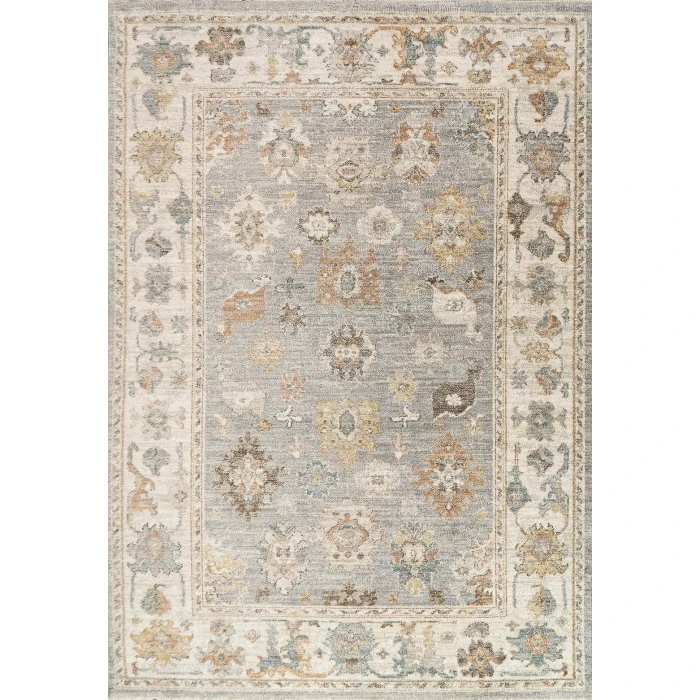 Dynamic Rugs KASHMIR Grey/Cream/Multi 18869 6ft. 3in. x 8ft. 6in. Rect. Rug