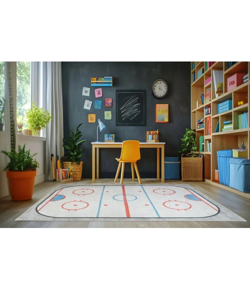 Dynamic Rugs KIDZ Ivory/Multi 8080 5ft. x 7ft. Rect. Rug