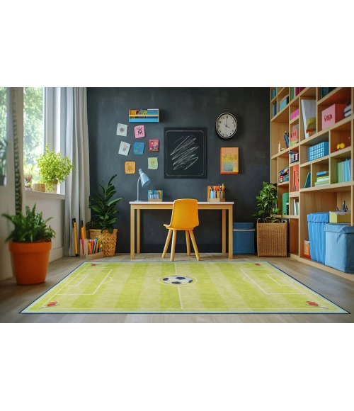 Dynamic Rugs KIDZ Green 8082 5ft. x 7ft. Rect. Rug