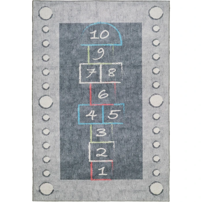 Dynamic Rugs KIDZ Grey/Multi 8083 5ft. x 7ft. Rect. Rug