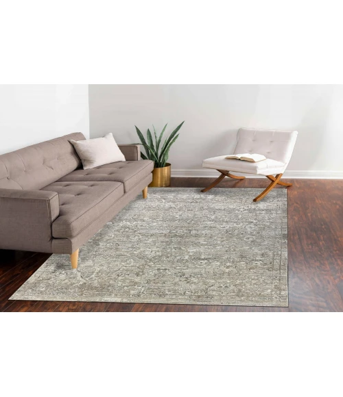 Dynamic Rugs KYRA Cream/Grey 13704 5ft. 3in. x 7ft. 7in. Rect. Rug