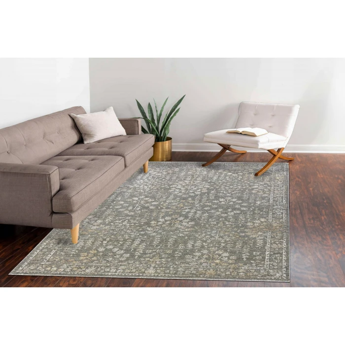 Dynamic Rugs KYRA Grey/Dark Grey 13705 9ft. x 12ft. 6in. Rect. Rug