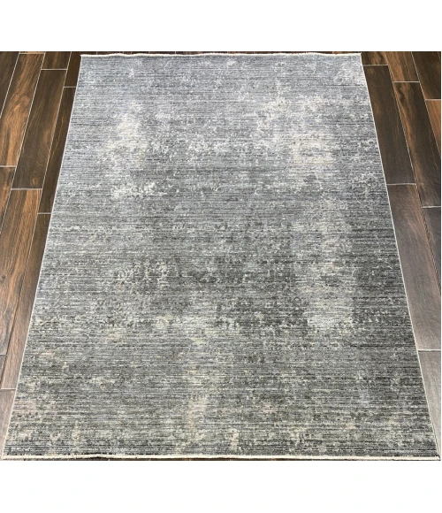 Dynamic Rugs KYRA Grey/Navy 13707 5ft. 3in. x 7ft. 7in. Rect. Rug