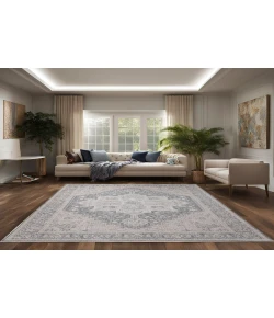 Dynamic Rugs LARA Ivory/Grey 14628 7ft. 10in. x 10ft. 2in. Rect. Rug
