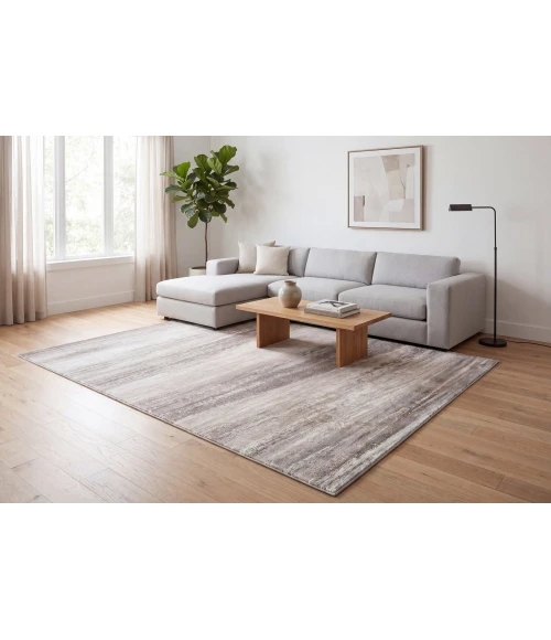Dynamic Rugs LAZER Grey/Dark Grey 12675 5ft. 3in. x 7ft. Rect. Rug