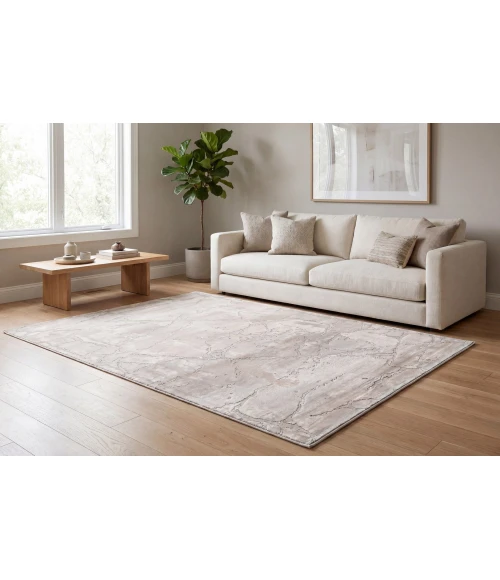 Dynamic Rugs LAZER Light Grey 12676 6ft. 7in. x 9ft. Rect. Rug