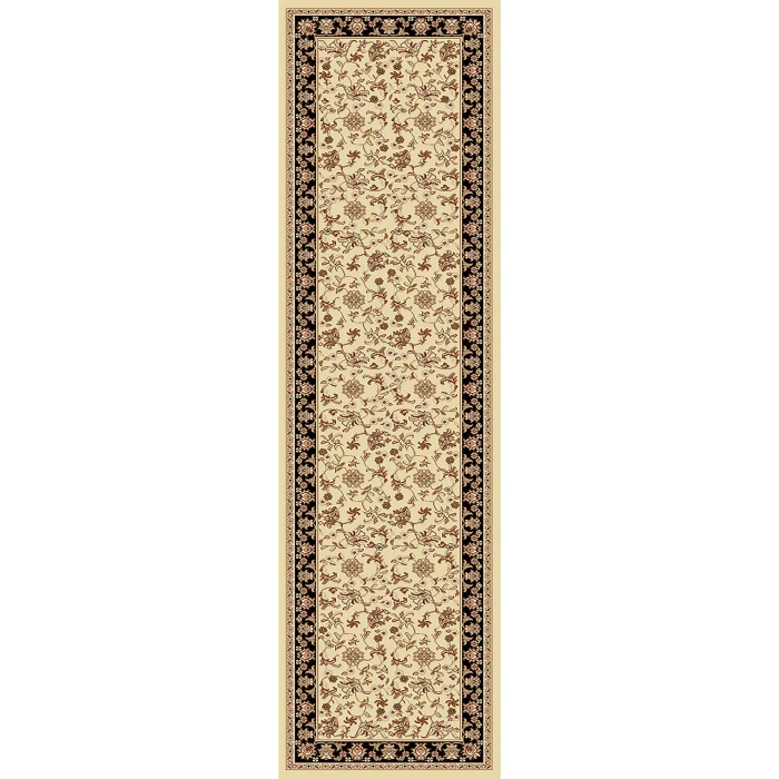Dynamic Rugs LEGACY Ivory/Black 58017 2ft. 2in. x 7ft. 7in. Rect. Rug