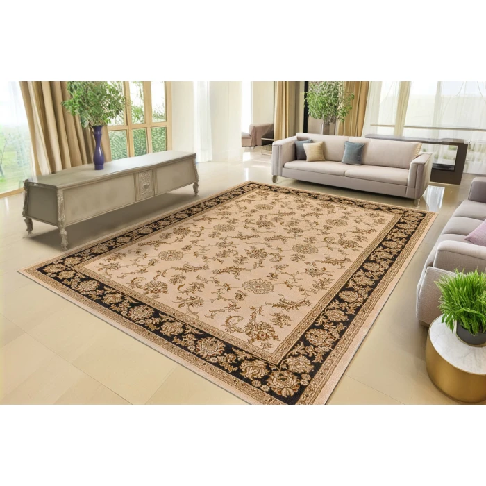 Dynamic Rugs LEGACY Ivory/Black 58017 9ft. x 12ft. 10in. Rect. Rug