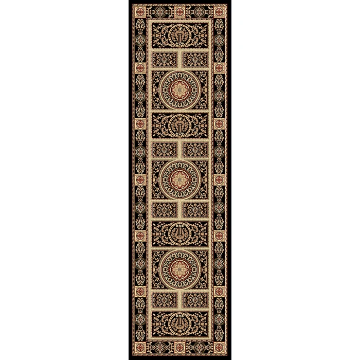 Dynamic Rugs LEGACY Black 58021 2ft. 2in. x 7ft. 7in. Rect. Rug